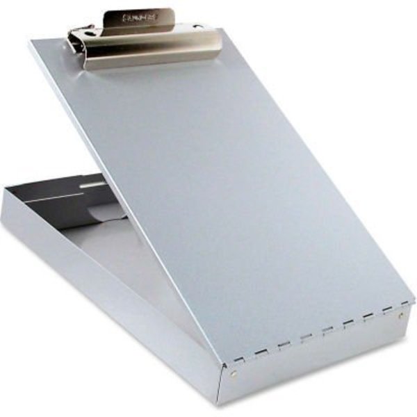 Saunders Mfg Saunders Redi-Rite Aluminum Storage Clipboard, 8-1/2" x 12", Silver 11017